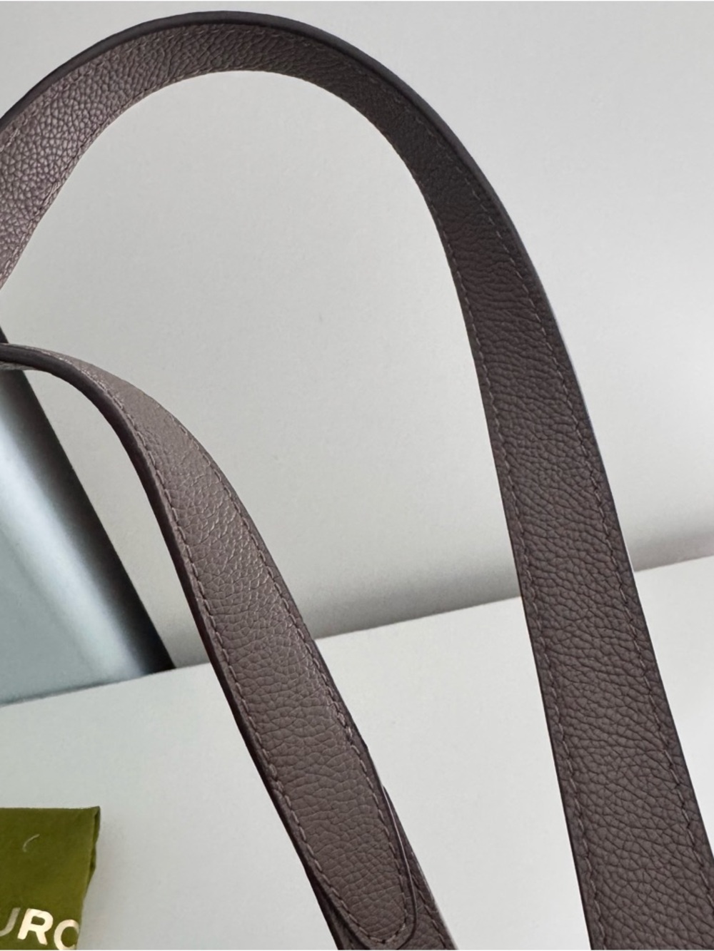 Tory Burch Large Romy Grey Wild Mushroom Tote Bag - Picture 12 of 16